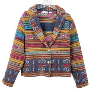 Bagatelle Handwoven Western Inspired Blanket Style Jacket